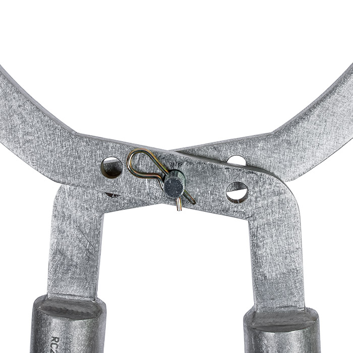 Pole Tong wood poles grab & handle, rotate or guide best 7" to 20", 9 lbs.