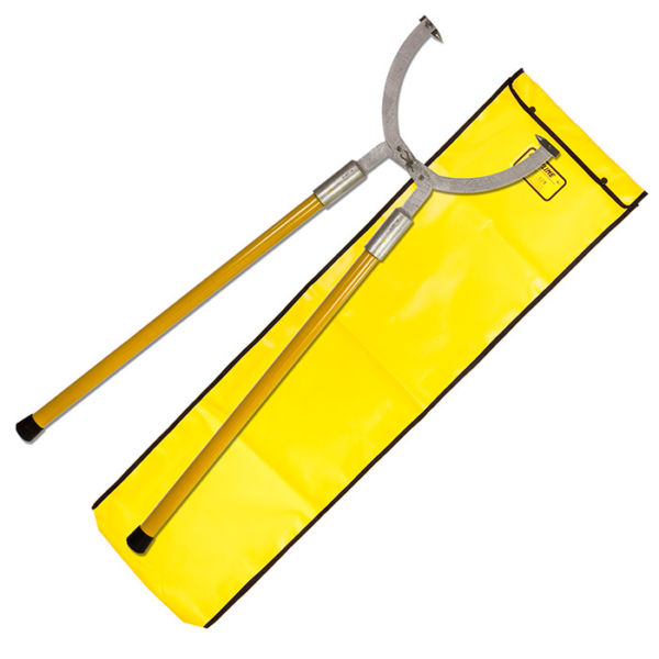 Pole Tong wood poles grab & handle, rotate or guide best 7" to 20", 9 lbs.